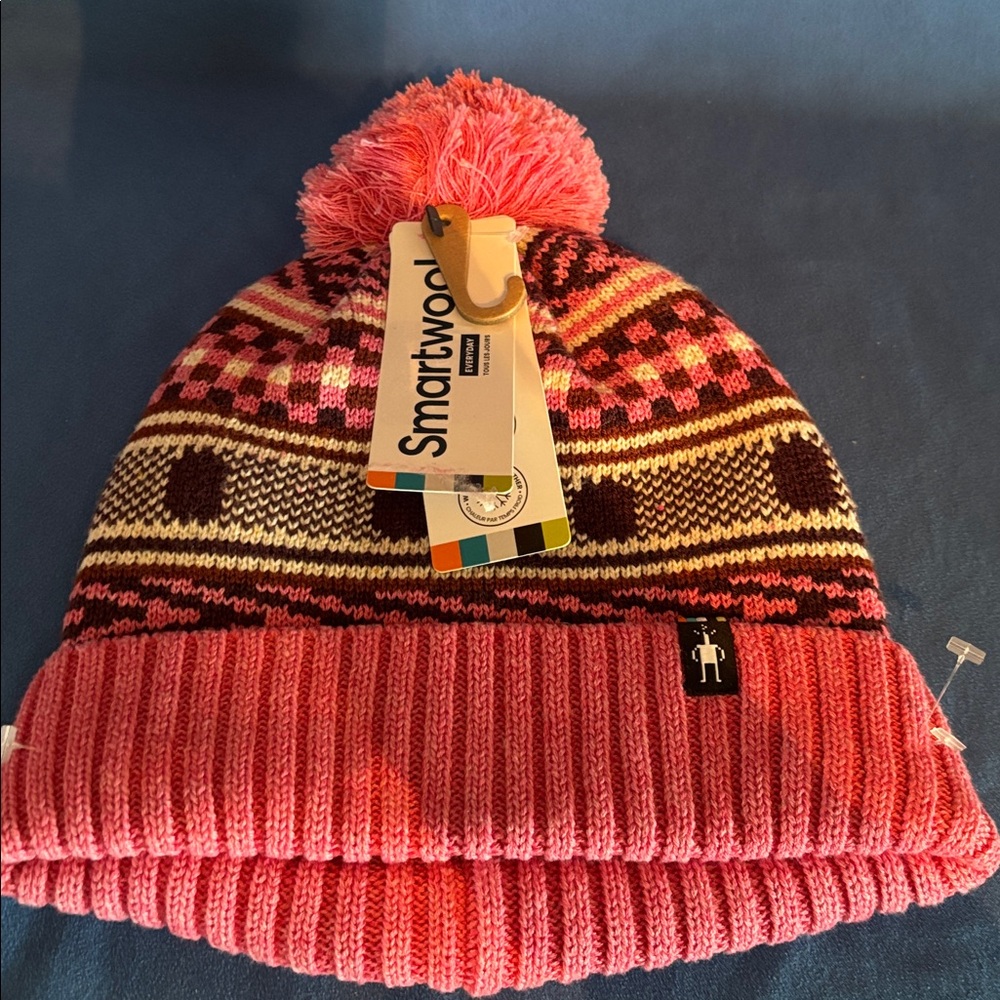 Smartwool police lined beanie, pink